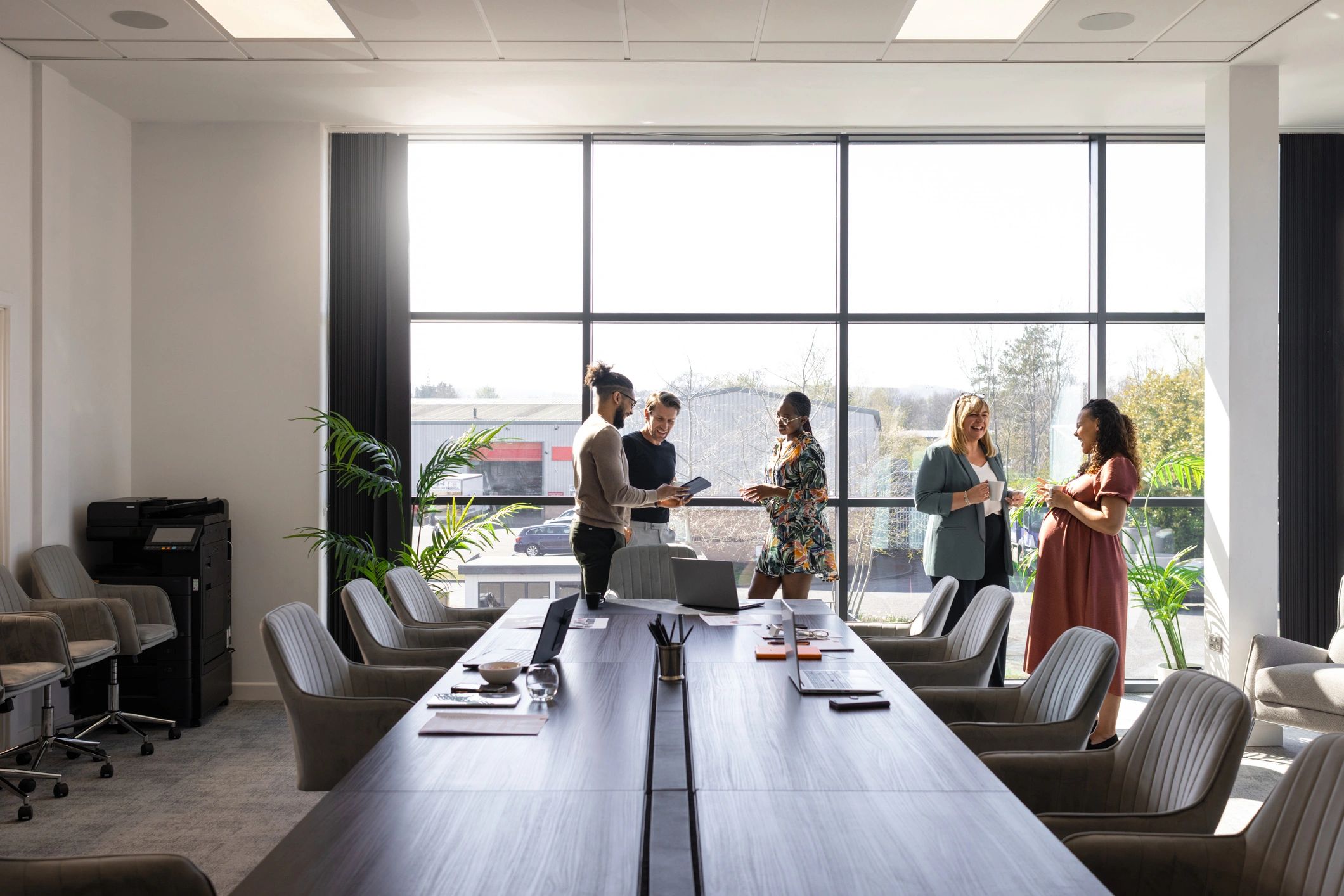 Business team in conference room
